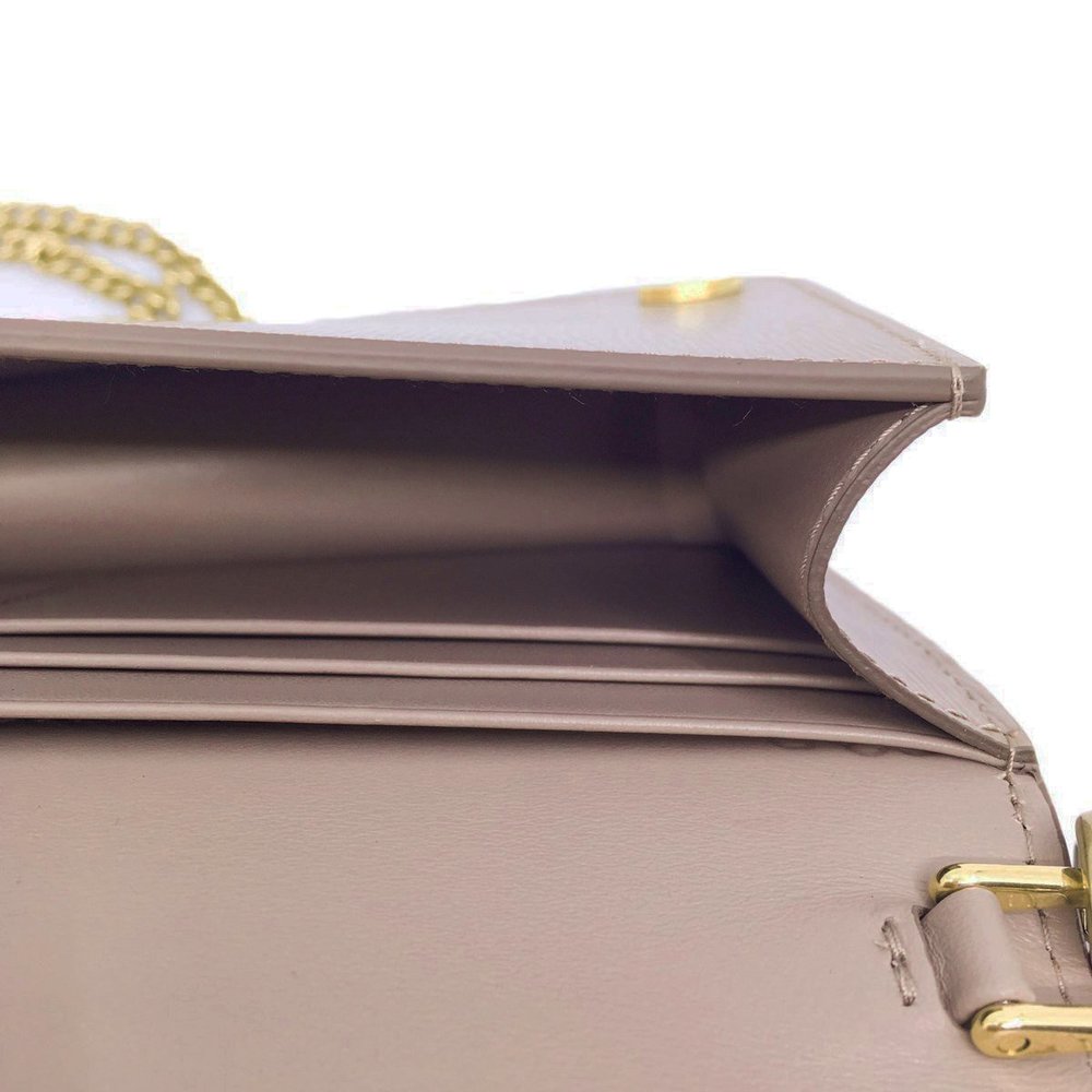 Prada Cipria Beige Vitello Move Leather Chain Wallet Crossbody - Picture 7 of 7